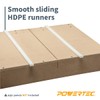 POWERTEC Table Saw Sled w/Blade Guard, 24" T Track, 19"