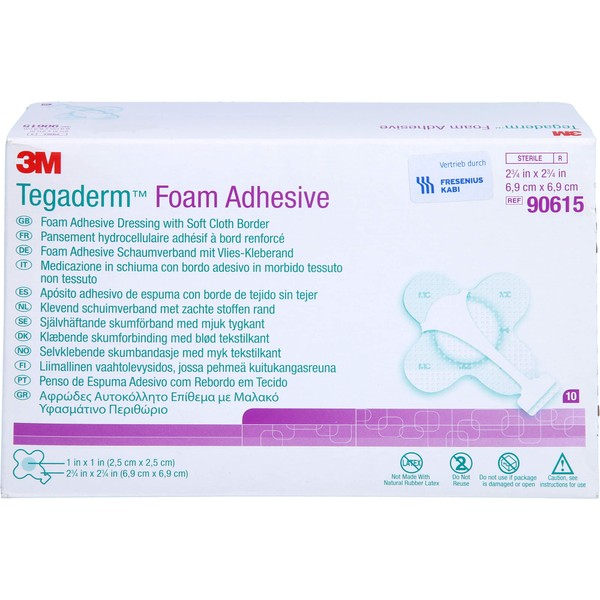 Nicht vorhanden Tegaderm Foam Adhesive FK 6,9x6,9cm kreuzform, 10 St VER