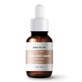 Nano Recipe Korean Bakuchiol Concentrate Mix 2 Drops In Any Step of Your Skin Care Routine Retinol Alternative Non GMO Vegan Certificate Safe Natural Botanical Antioxidant Cold Pressed 10000ppm 30ml