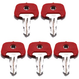 BAAQII 5 Pcs Replacement 702 Ignition Keys Plant Key Start Key for JUNGHEINRICH 702 Stapler KOMATSU Forklift Truck Pallet Spare Key