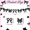 Yeaqee 5 Pack Bow Party Decorations, 2 Bow Foil Fringe