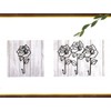 murata-san Outdoor Decor Hanger Iron Hooks Rose Triple 6612