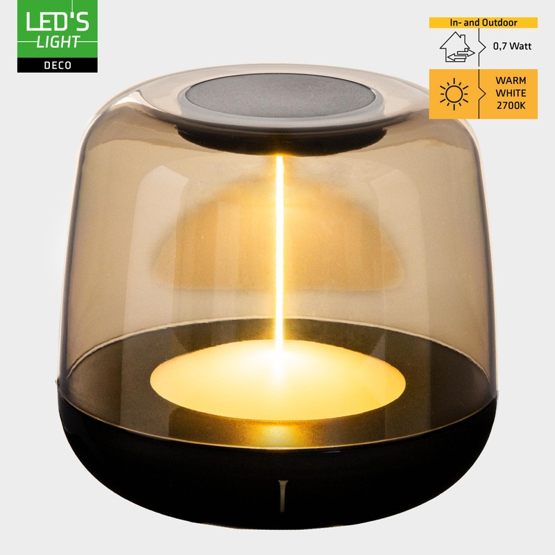 LED's light LED-Tischlampe mit Akku 2700K Warmweiß & RGB –