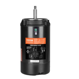 VEVOR 1.0 HP Pool Pump Motor, 3450 RPM High Speed, 115V (9.8 Amps) / 230V (4.9 Amps), 90μF/250V Capacitor, 1.4 SF, CCW Rotation, 56J Round Flange Replacement Motor for Swimming Pools, Spa Centers
