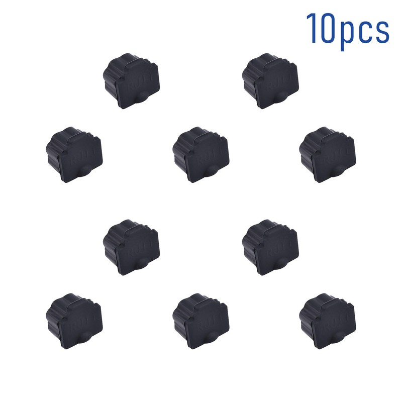 Skweawert 10 PCS RJ11 Port Anti-dust Plugs, Silicone Covers Caps