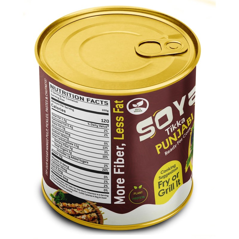 Rani Soya Tikka Punjabi 30oz (1.875lbs) 850g, Pack of 6,
