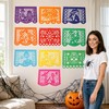 100PC Papel Picado Mexicano para Altar Día Muertos 37x25 cm