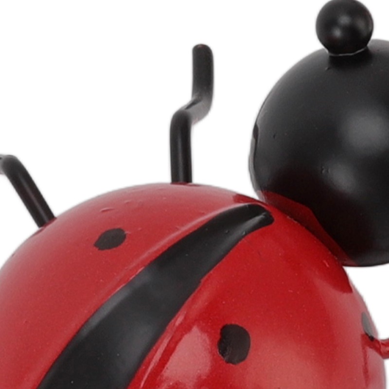 4Pcs Ladybug Wall Decoration Iron Ladybug with Black Spots Ladybug