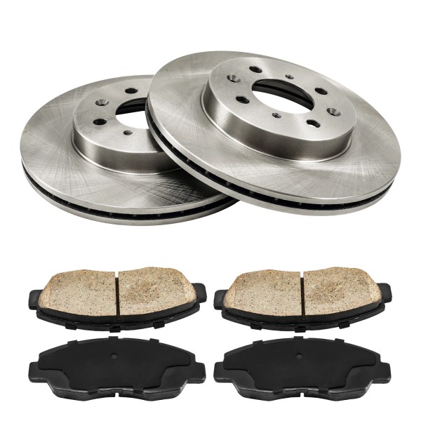Zoncar Front Vented Brake Rotors For Honda Insight Civic Acura