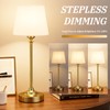 Cordless Table Lamp Rechargeable Gold - 1 Pack Brass 4000mAH