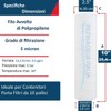 CARTUCCIA FILTRO FILO AVVOLTO 10 POLLICI MICRON 5 POLIPROPILENE SEDIMENTI