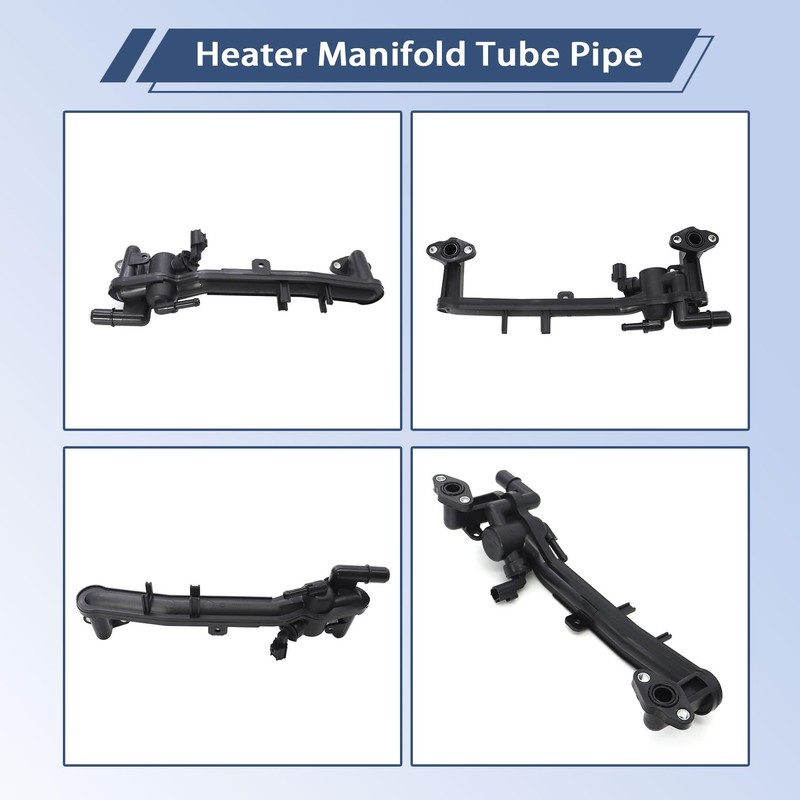 FZJDSD Rear Coolant Water Heater Pipe with Sensor Compatible with