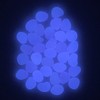 QTTLLI 100Pcs Glow Pebbles Glow in The Dark Decorative Stones