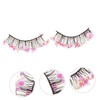 BIUDECO Glitter False Eyelashes 1 Pair Vibrant Makeup Lashes for