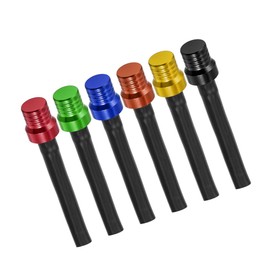 Partuto 6pcs ATV Gas Fuel Air Vent Hose Breather One Way Black Tube 6 Colors Replacement