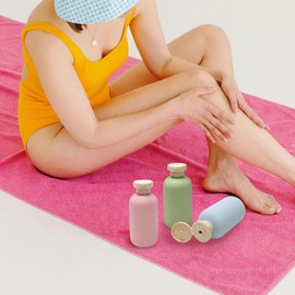 Travel Toiletry Containers, Travel Liquid Containers, Refillable Squeezable Liquid Dispenser Accessories for Lotion Hand Soap Conditioner Cosmetic