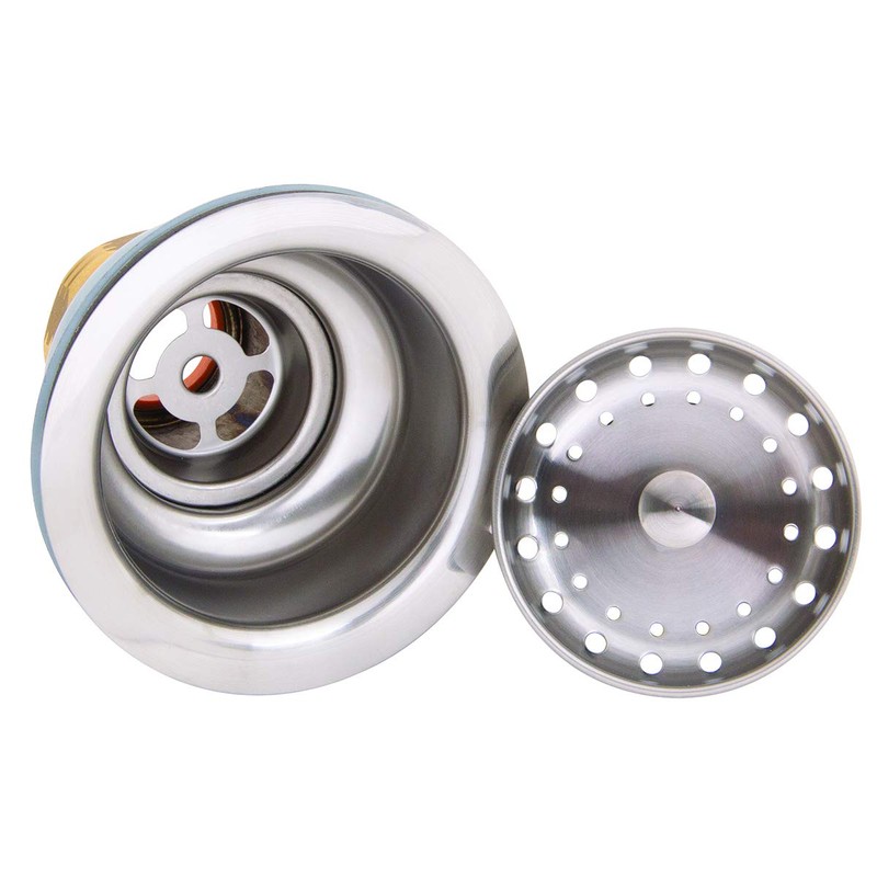 Speakman S-3471-SS Kitchen Deep Dish Posi-Lock Assembly Round Drain, Stainless