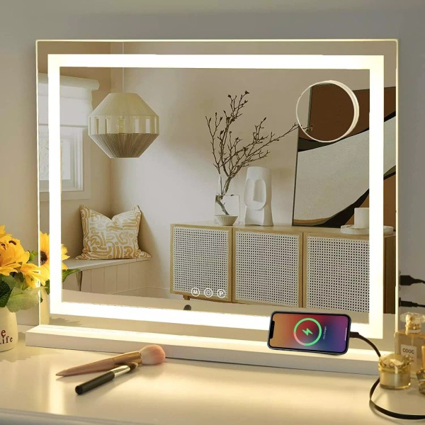 Does not apply Vanity Mirror with Lights, 23" X 18"