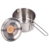 1000ml Camping Pot Stainless Steel Portable Outdoor Tea Coffee Pot