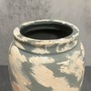 Ceramic Rustic Vase, 8 Inch Terra Cotta Vase for Home