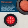 TRUE MODS 2pc 2.5" Red Round Trailer LED Clearance Marker