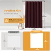 BTTN Fabric Shower Curtain, Linen Textured Heavy Duty Polyester Cloth
