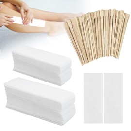 400 Pieces Mini Waxing Strips for Hair Removal, Non Woven Face Wax Paper for Women Facial Body Arms Legs Hair Cleaning and Remover (Mini Size 3.8×10cm, 1.6 x 3.9 Inch)