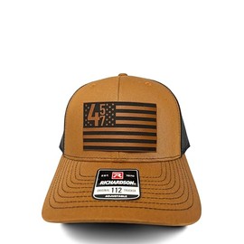 Right About Everything Hat, Men Cap President 45-47 Adjustable Baseball Dad Cap, Unisex Men&Women Black Hats with Leatherette USA Flag (Hart Look)