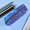 LParkin Mermaid Large Capacity Canvas Pencil Case Pen Bag Pouch