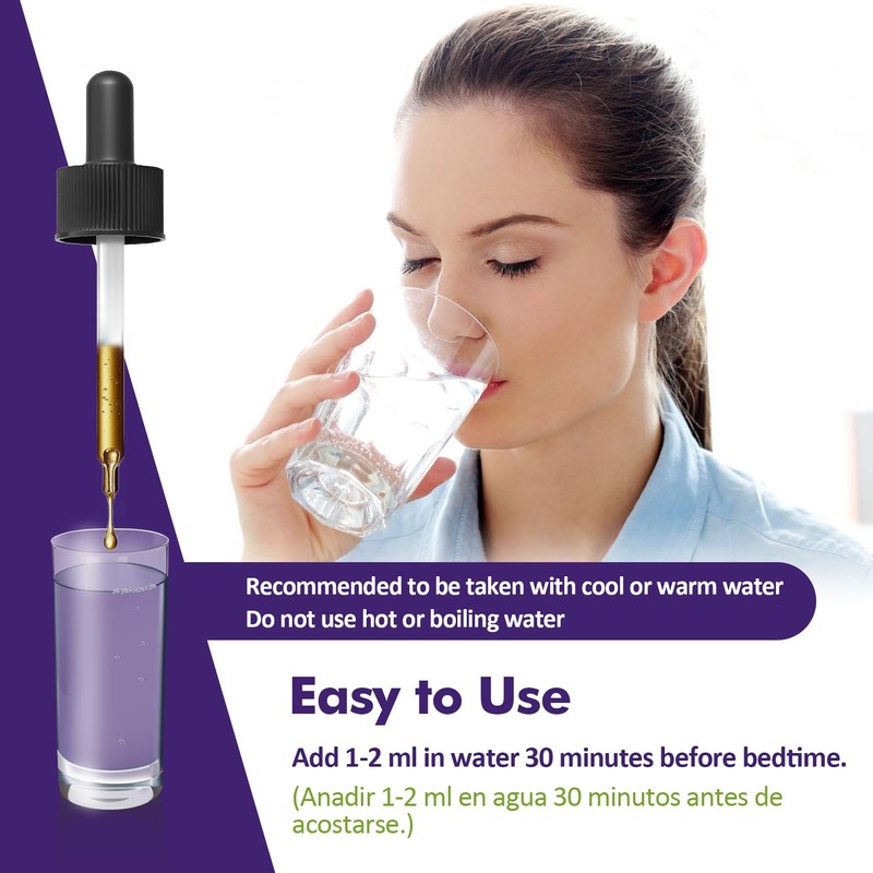 Nurbetoxa Valerian Sleep Support Drops, Gotas de Pasiflora y Valeriana