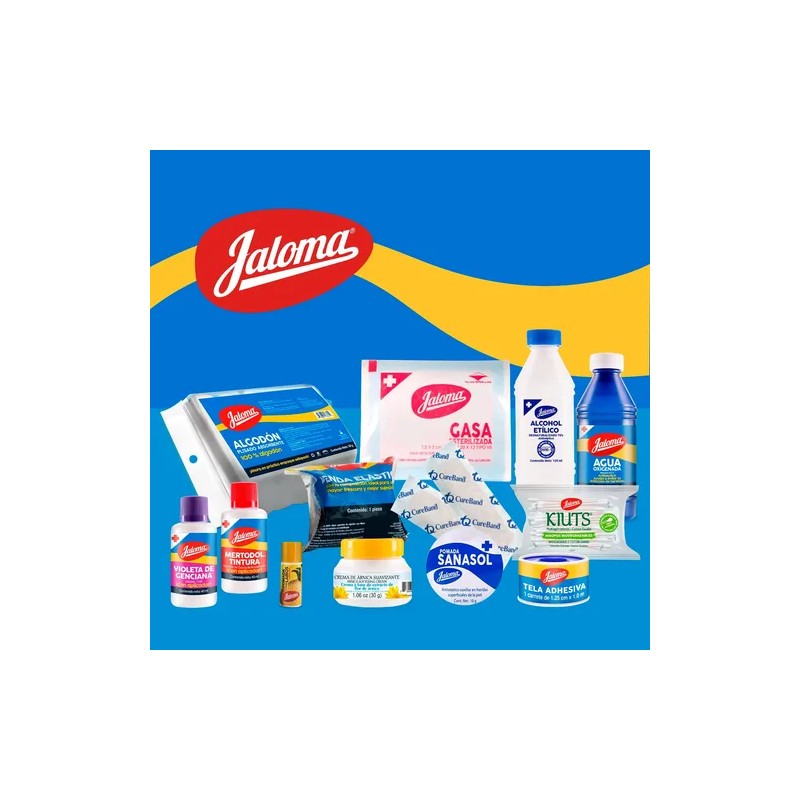 Botiquín Primeros Auxilios Jaloma Caja Plástica, 22 piezas