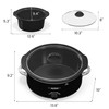 SUNVIVIPRO 4QT Slow Cooker & Mini Food Warmer with Removable