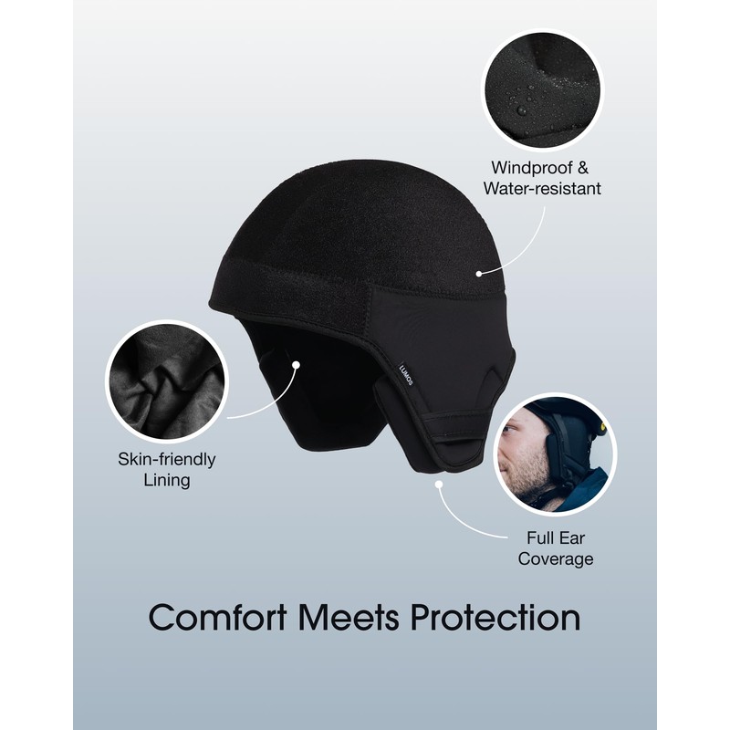 Lumos Winter Inner Lining Cycling Cap Warm Water Resistant For