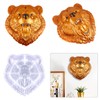 BOGEEL Animal Resin Epoxy Molds Wild Bear for Head Silicone