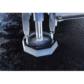 SnapPad HiWay Plus Permanently Attached Leveling Jack Pad for HWH 8 inch Front and 10 inch Rear Round Landing Feet (4-pack)