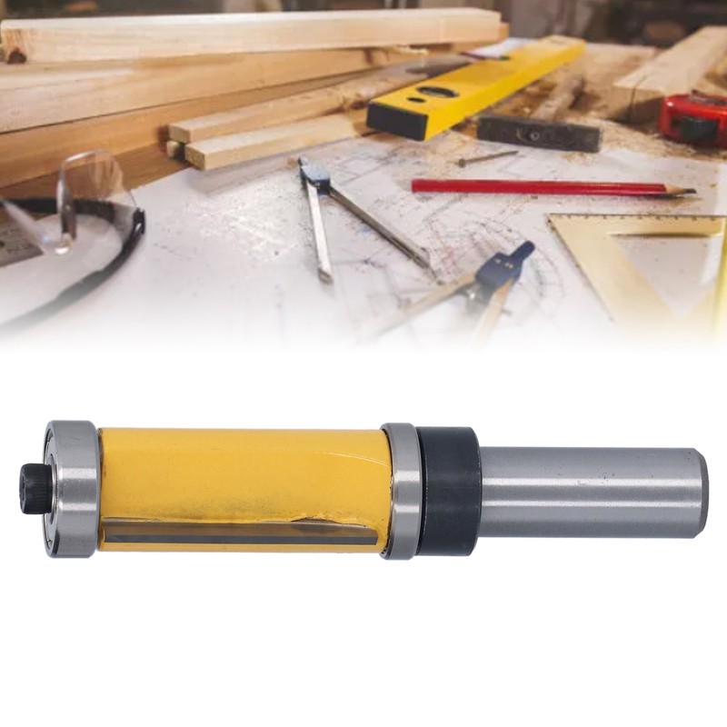 1/2in Shank Flush Trim Bit Double Bearings Straight Milling Cutter