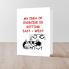 CafePress Duplicate Bridge Folded Greeting Card Matte