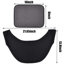 BROYEUR 2PCS Bowling Seesaw Bag and Bowling Shammy Pad,Microfiber Bowling Ball Towel Bowling Cleaning Shammy Pad,Bowling Ball Sling Seesaw Polisher Set