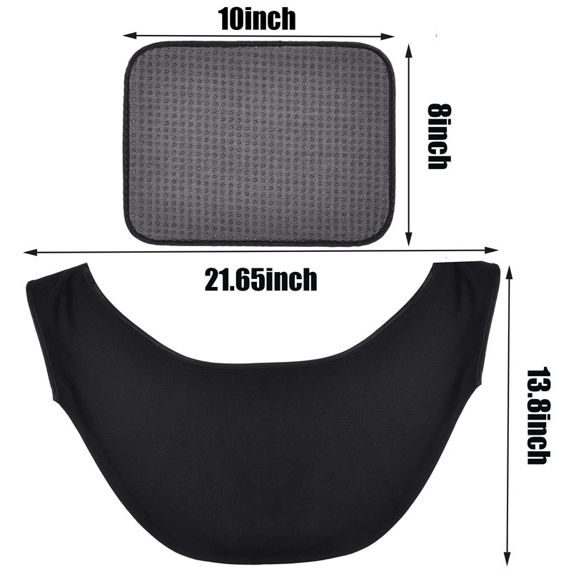 BROYEUR 2PCS Bowling Seesaw Bag and Bowling Shammy Pad,Microfiber Bowling