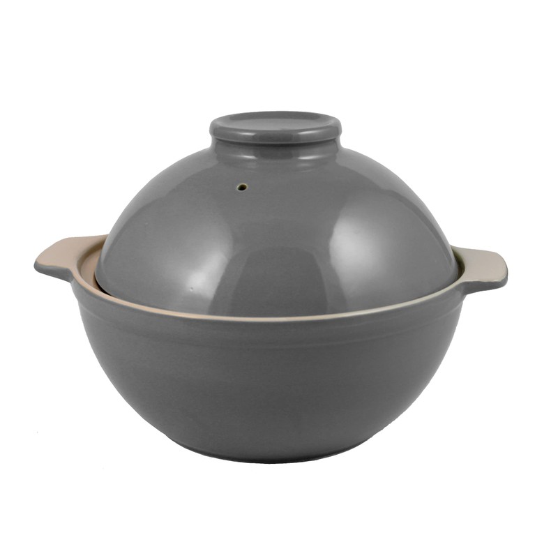 Sassafras Superstone Bread Dome with Grey Exterior Glaze and Glazed