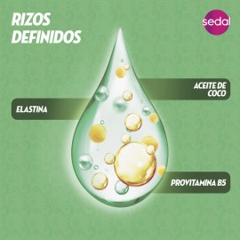 Crema Para Peinar Sedal Rizos Definidos Todo El Día 300ml