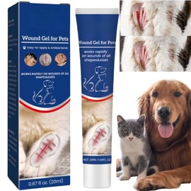 20ml Pe/t Wound Care Gel,Pet Liquid Band/Age,Pet Wound and Skincare,Liquid-Band/age for Pet,Cat Wound Care Solution,Wound Skin-Treatment for Pets,Wound Dressings for Dogs,Suitable for All Anmimals