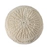 Christopher Knight Home McCardell Handmade Pouf - Cream