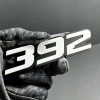 Emblem Badge 2x White black 392 Hemi Emblems 392 Side