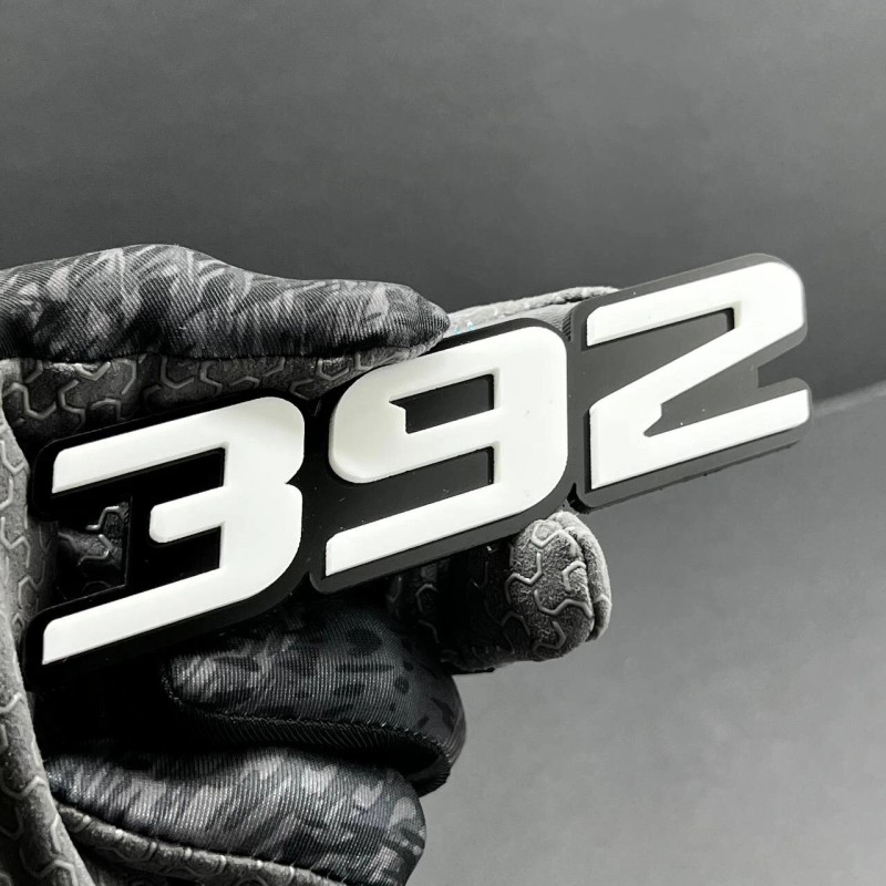 Emblem Badge 2x White black 392 Hemi Emblems 392 Side