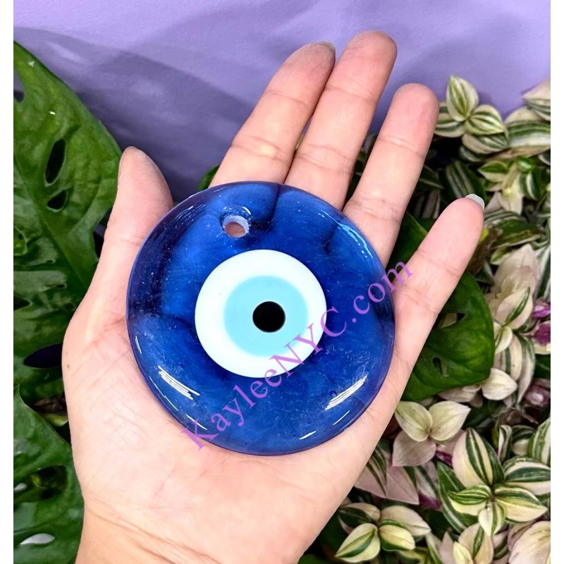 Handmade Wholesale Lot 8 Pcs Evil Eye Blown Glass Ornaments