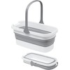 Sanwa Direct 200-CD075 Folding Bucket, Square, 3.6 gal (12 L)