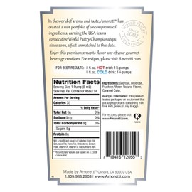 Amoretti Premium Syrup, French Vanilla, 25.4 Ounce