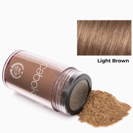 CABOKI VALUE PACK 1, 2x30G Hair Building Fibers Plus Hair Fiber Spray. 180-Day supply, Light Brown