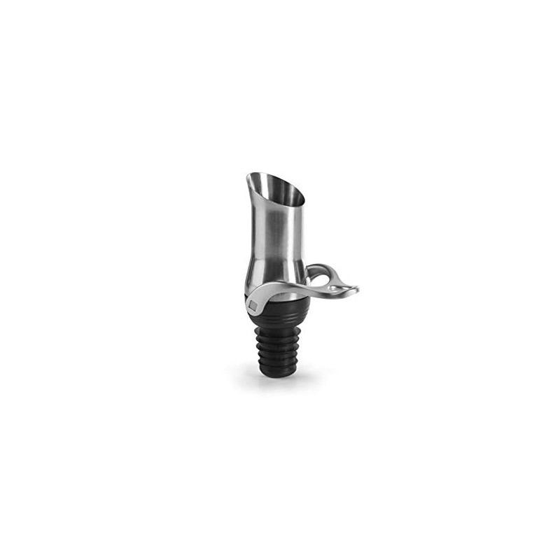IBILI 695022 ESCANCIADOR DE VINO CON CIERRE, Stainless Steel